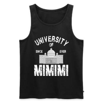 University of Mimimi - Men's Premium Organic Tank Top - black - Front - Michal (187cm)