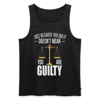 Lawyer lawyer lawyer gift lawyer - Men's Premium Organic Tank Top - black - Front - AI Model Male 178 light (178cm)