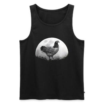 Barbican poultry chicken farmer - Men's Premium Organic Tank Top - black - Front - AI Model Male 178 light (178cm)