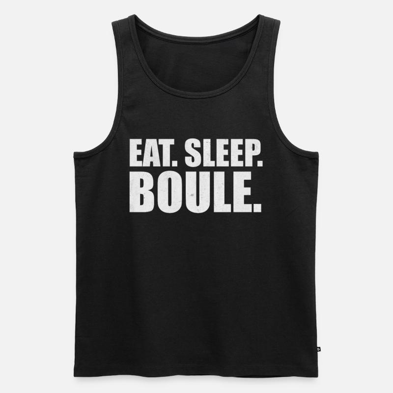 Petanque - Männer Premium Bio Tank Top - Schwarz