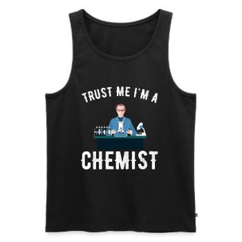 Chemie - Männer Premium Bio Tank Top - Schwarz - Vorne - Michal (187cm)