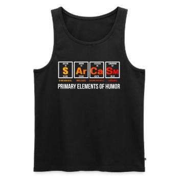 Chemie - Männer Premium Bio Tank Top - Schwarz - Vorne - Michal (187cm)