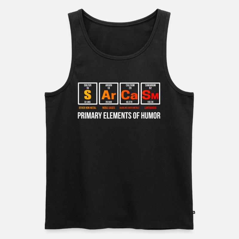 Chemie - Männer Premium Bio Tank Top - Schwarz