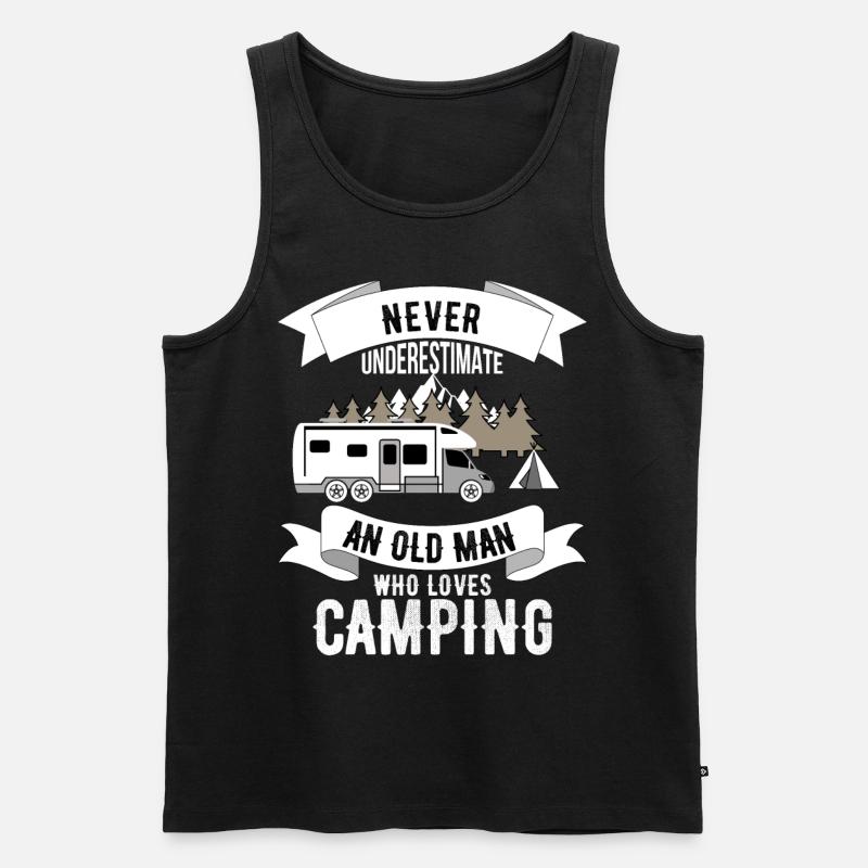 Camper - Männer Premium Bio Tank Top - Schwarz