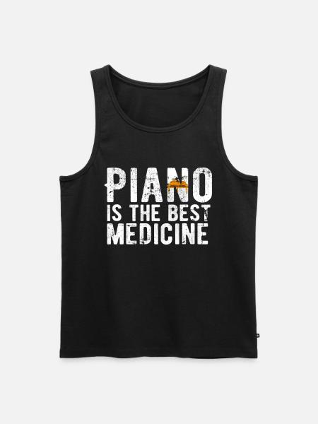 piano - Débardeur bio Premium Homme - noir