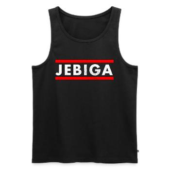 JEBIGA Lustig Balkan Serbien Jugoslawien Geschenk - Männer Premium Bio Tank Top - Schwarz - Vorne - Michal (187cm)