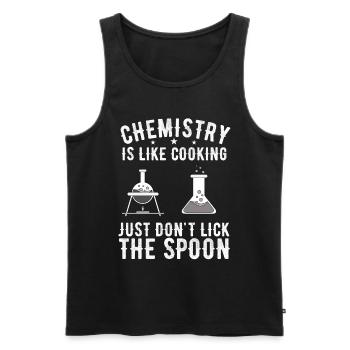 Chemie - Männer Premium Bio Tank Top - Schwarz - Vorne - Michal (187cm)