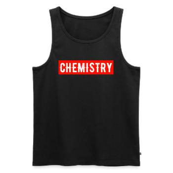 chimie - Débardeur bio Premium Homme - noir - Devant - Michal (187cm)