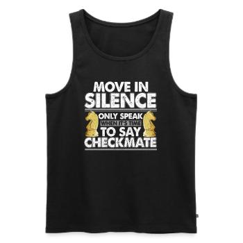 Schach - Männer Premium Bio Tank Top - Schwarz - Vorne - Michal (187cm)