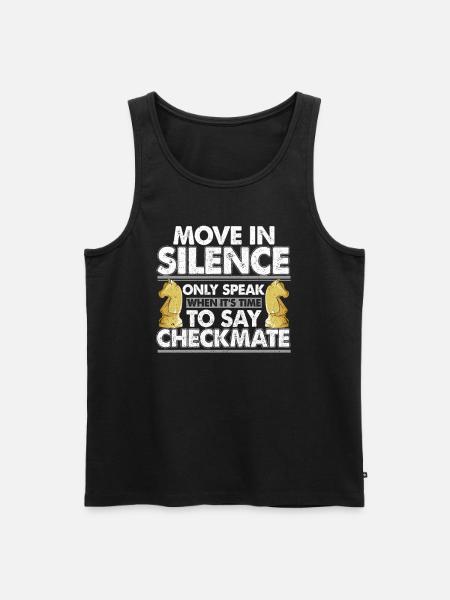 Schach - Männer Premium Bio Tank Top - Schwarz