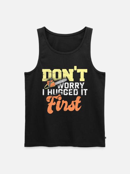 lumberjack - Men's Premium Organic Tank Top - black