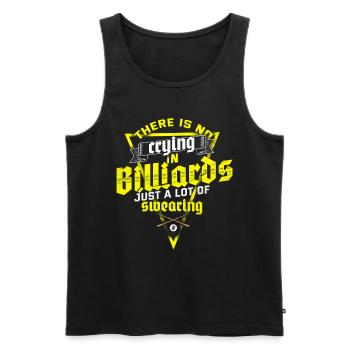 Billard Billardkugel Kreide Snooker - Männer Premium Bio Tank Top - Schwarz - Vorne - AI Model Male 178 light (178cm)