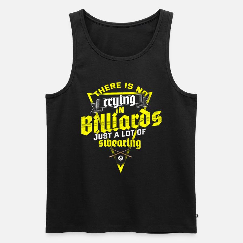 Billard Billardkugel Kreide Snooker - Männer Premium Bio Tank Top - Schwarz