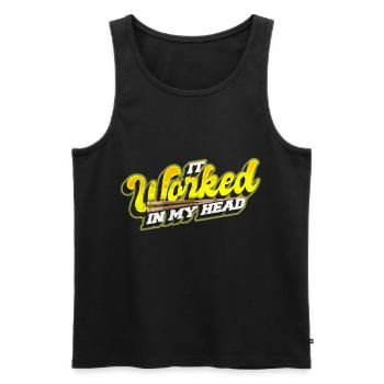 Billard - Männer Premium Bio Tank Top - Schwarz - Vorne - AI Model Male 178 light (178cm)