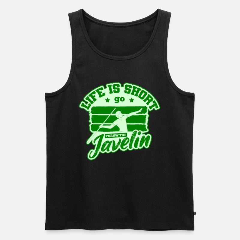 Speerwerfen Speerwurf - Männer Premium Bio Tank Top - Schwarz