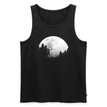 Moon bow archery - Men's Premium Organic Tank Top - black - Front - AI Model Male 178 light (178cm)