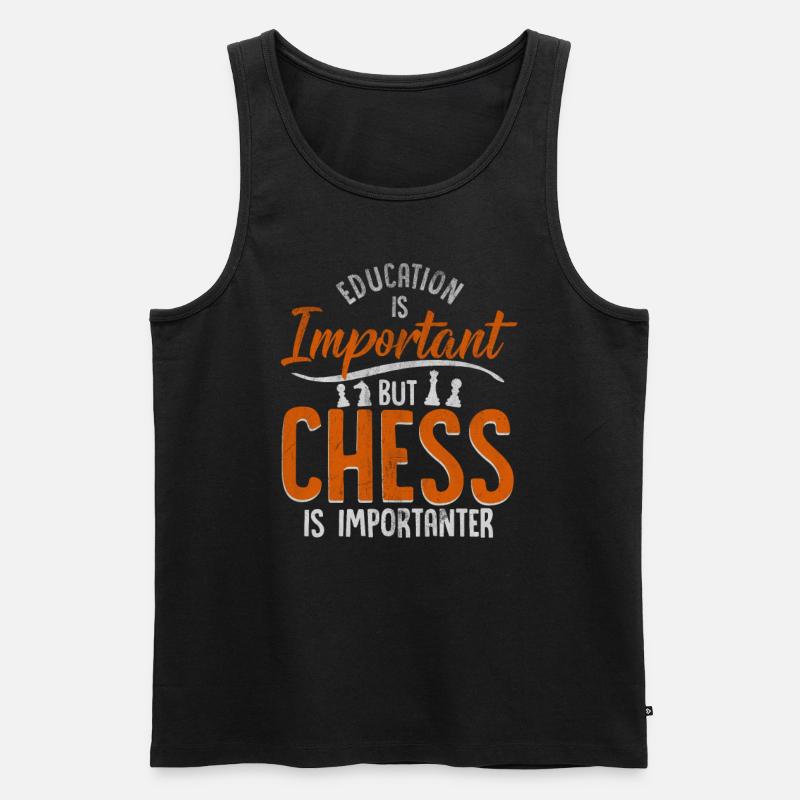 Schach - Männer Premium Bio Tank Top - Schwarz