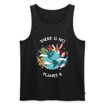 Es gibt keinen Planet B There is no Planet B - Männer Premium Bio Tank Top - Schwarz - Vorne - AI Model Male 178 light (178cm)