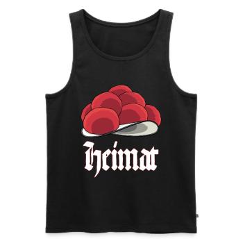 Bollenhut aus dem Schwarzwald ist Heimat Design - Männer Premium Bio Tank Top - Schwarz - Vorne - Michal (187cm)