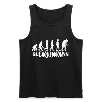 Gitarrist - Männer Premium Bio Tank Top - Schwarz - Vorne - Michal (187cm)