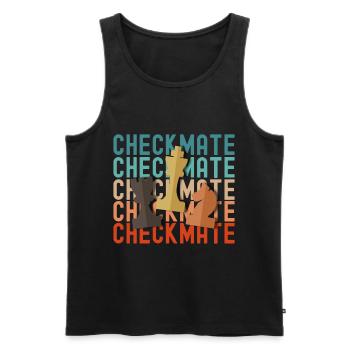 Schach - Männer Premium Bio Tank Top - Schwarz - Vorne - Michal (187cm)