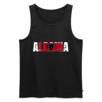 Albanien - Männer Premium Bio Tank Top - Schwarz - Vorne - Michal (187cm)
