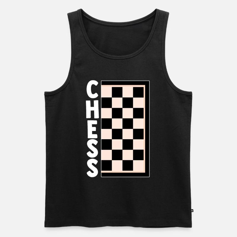 schach - Männer Premium Bio Tank Top - Schwarz