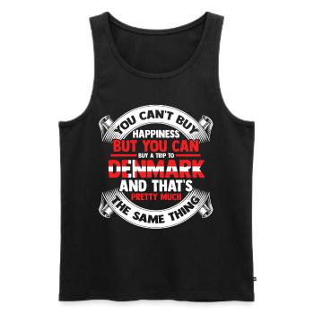 Dänemark Kopenhagen Skandinavien Danish Europa - Männer Premium Bio Tank Top - Schwarz - Vorne - Michal (187cm)
