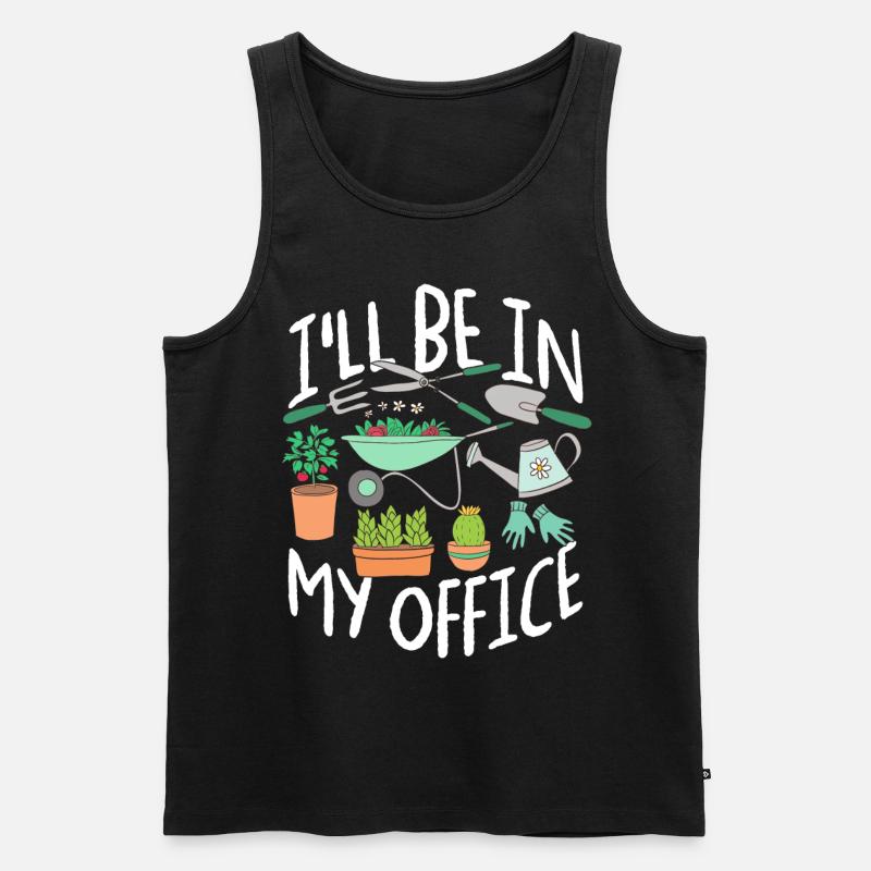 Gärtner - Männer Premium Bio Tank Top - Schwarz