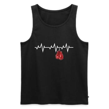 Boxen Kampfsport Punch Boxhandschuhe Sparring - Männer Premium Bio Tank Top - Schwarz - Vorne - AI Model Male 178 light (178cm)