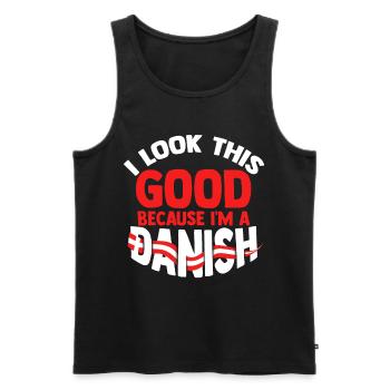 Dänemark Kopenhagen - Männer Premium Bio Tank Top - Schwarz - Vorne - Michal (187cm)