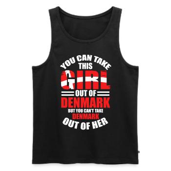 Dänemark - Männer Premium Bio Tank Top - Schwarz - Vorne - Michal (187cm)