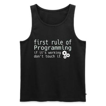 Informatik Hacker Programmierer Binär PC Computer - Männer Premium Bio Tank Top - Schwarz - Vorne - AI Model Male 178 light (178cm)
