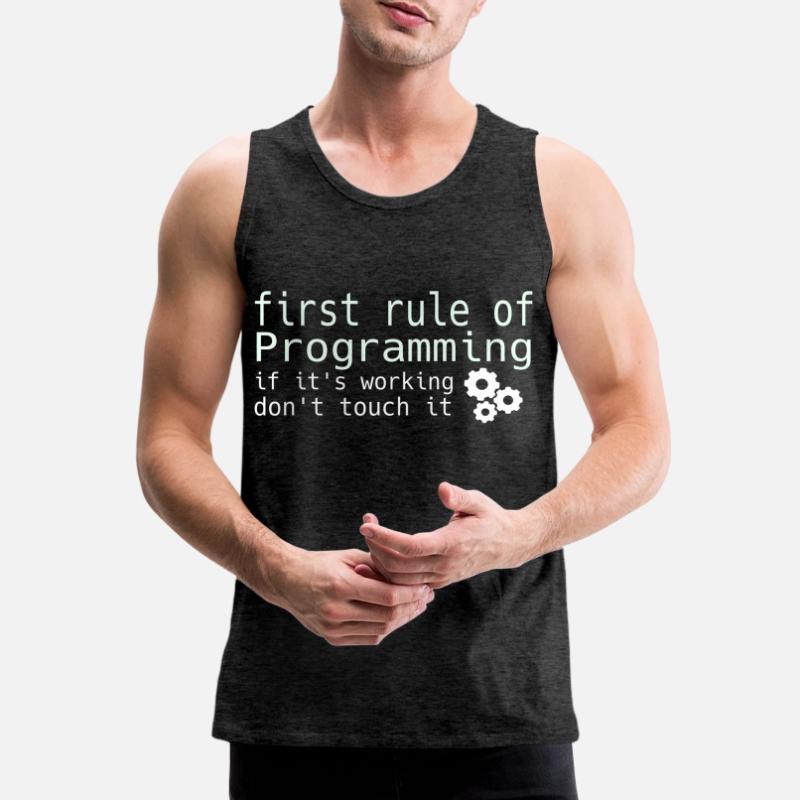 Informatique Hacker Programmer Binary Pc Computer Débardeur bio Premium Homme