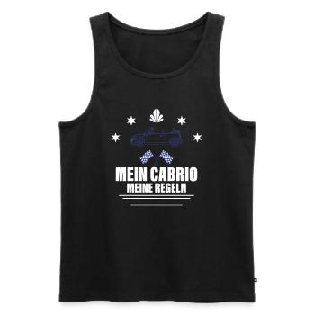 My convertible my rules - Men's Premium Organic Tank Top - black - Front - AI Model Male 178 light (178cm)