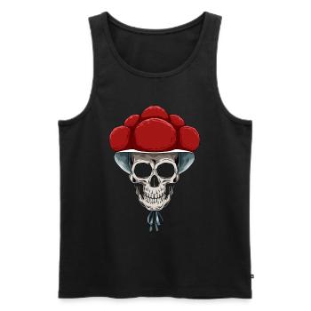 Bollenhut Skull Black Forest Black Forest - Men's Premium Organic Tank Top - black - Front - AI Model Male 178 light (178cm)