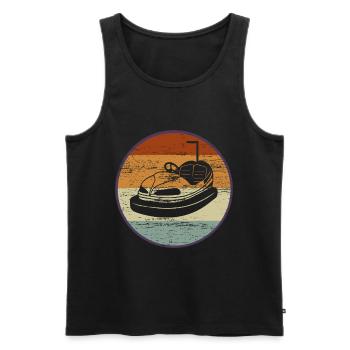 Autoscooter Retro Kirmes 90er Geschenk - Männer Premium Bio Tank Top - Schwarz - Vorne - AI Model Male 178 light (178cm)