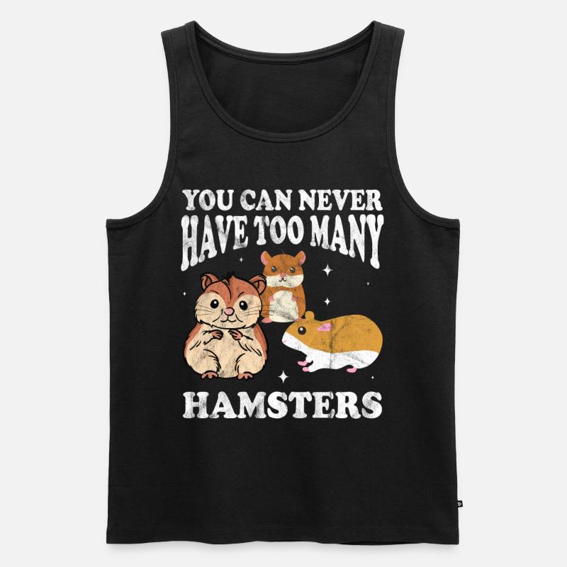 Hamster - Männer Premium Bio Tank Top - Schwarz