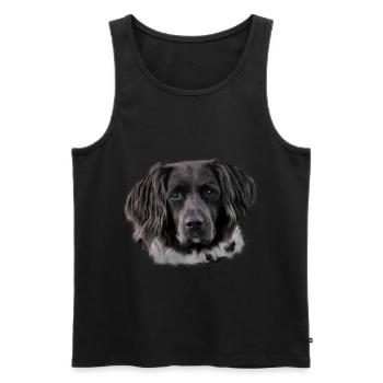 Hovawart Hunderasse Hund Hunde Geschenk - Männer Premium Bio Tank Top - Schwarz - Vorne - Michal (187cm)