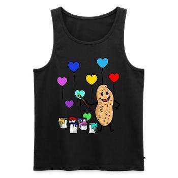 Maler Meister Erdnuss Künstler Pinsel Geburtstag - Männer Premium Bio Tank Top - Schwarz - Vorne - Michal (187cm)