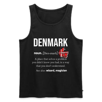 Dänemark Kopenhagen Skandinavien Danish Europa - Männer Premium Bio Tank Top - Schwarz - Vorne - Michal (187cm)