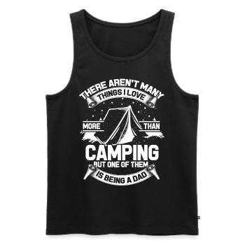 Camper Camping Vater - Männer Premium Bio Tank Top - Schwarz - Vorne - AI Model Male 178 light (178cm)