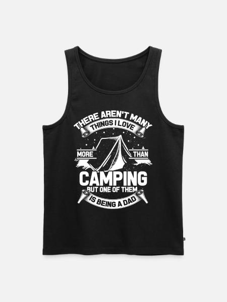 Camper Camping Father - Men's Premium Organic Tank Top - black