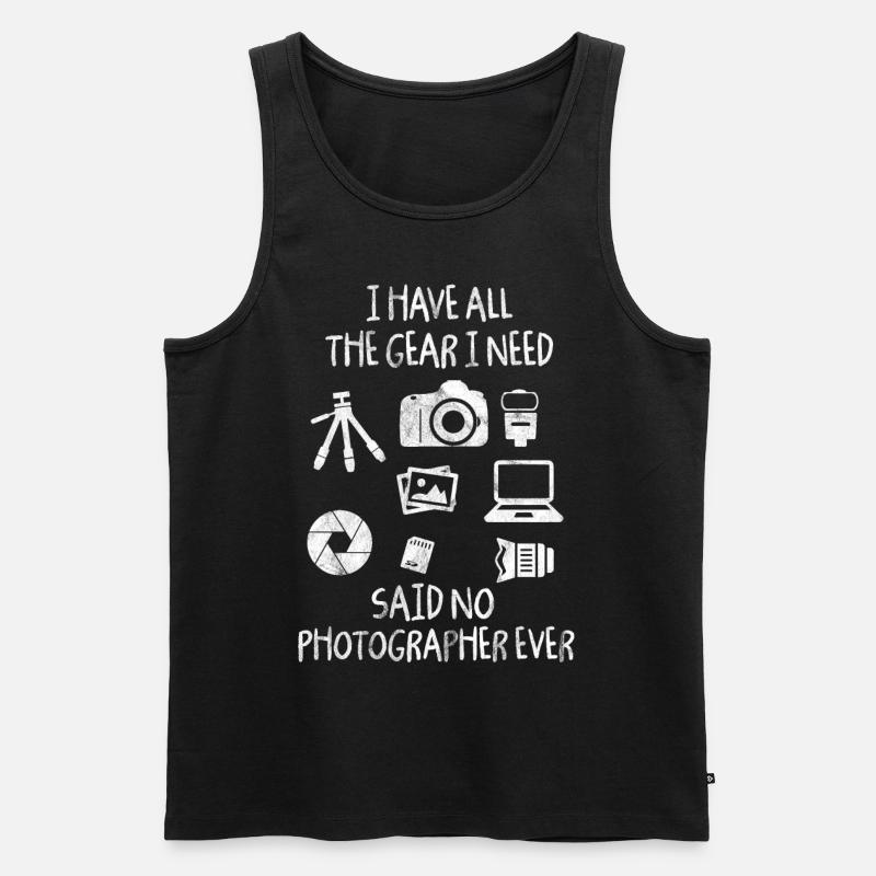 Fotograf - Männer Premium Bio Tank Top - Schwarz
