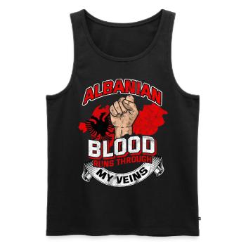 Albanien - Männer Premium Bio Tank Top - Schwarz - Vorne - Michal (187cm)