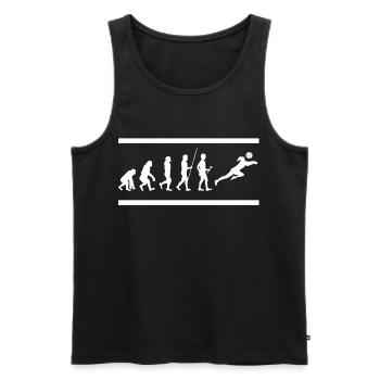Volleyball Ballsport Beach Pritschen Schmetterball - Männer Premium Bio Tank Top - Schwarz - Vorne - AI Model Male 178 light (178cm)