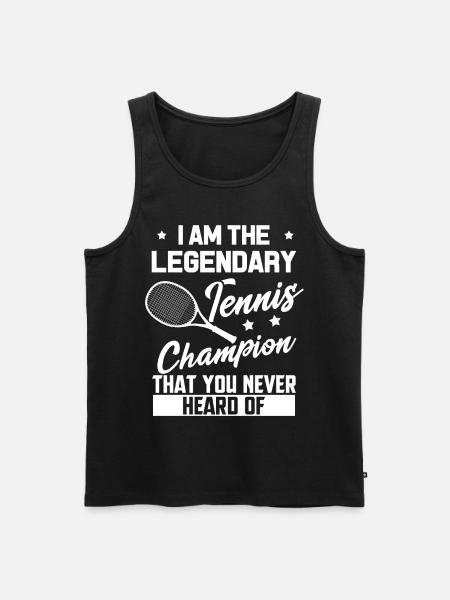 Tennis tennis club Wimbledon regalo club - Canottiera ecologica premium da uomo - nero