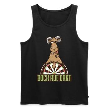 Darten Dartspieler Bock auf Dart Dartspieler Spiel - Männer Premium Bio Tank Top - Schwarz - Vorne - Michal (187cm)