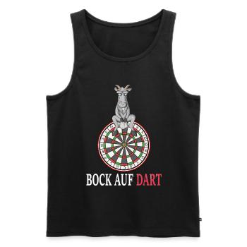 Dartspieler Darten Bock auf Dart Dartspieler Spiel - Männer Premium Bio Tank Top - Schwarz - Vorne - Michal (187cm)