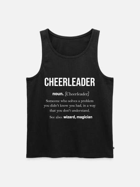 Cheerleader - Männer Premium Bio Tank Top - Schwarz